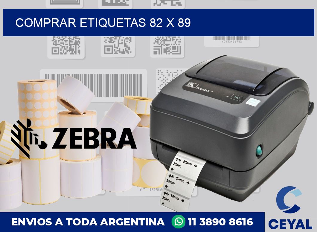Comprar etiquetas 82 x 89