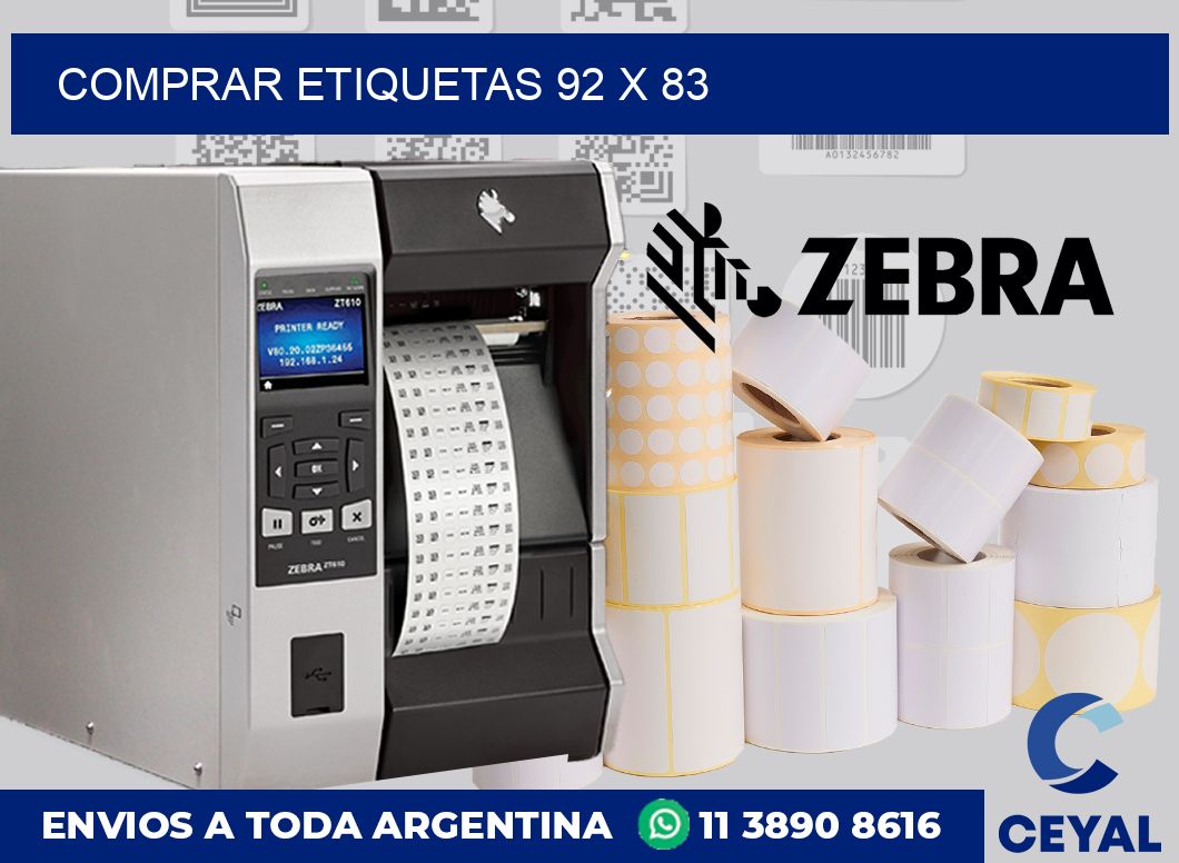 Comprar etiquetas 92 x 83