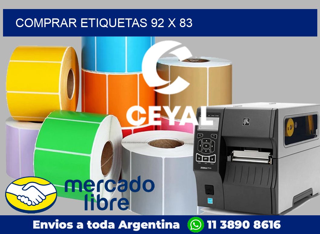 Comprar etiquetas 92 x 83