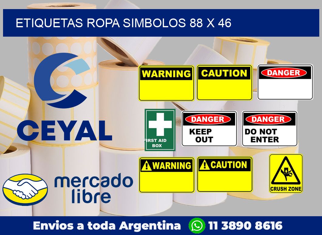 Etiquetas ropa simbolos 88 x 46