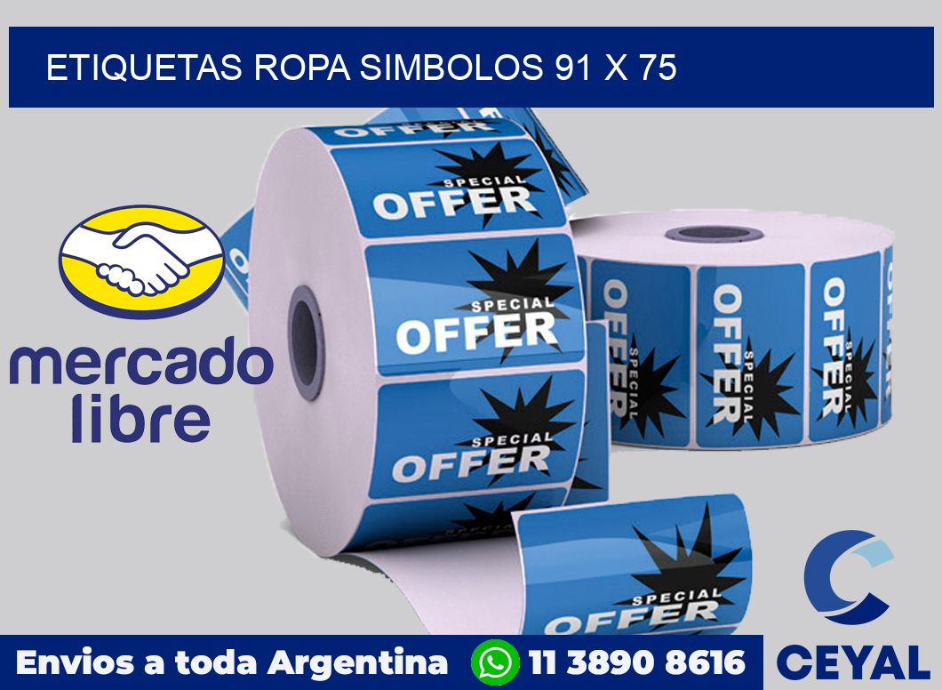 Etiquetas ropa simbolos 91 x 75