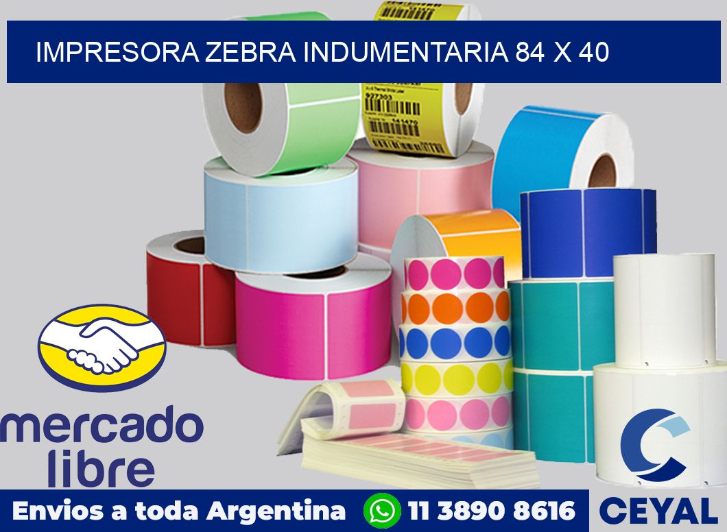 Impresora Zebra indumentaria 84 x 40