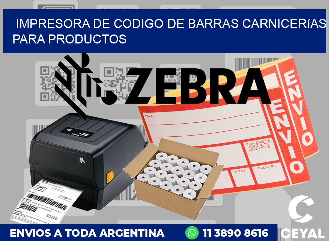 Impresora de codigo de barras Carnicerías para productos
