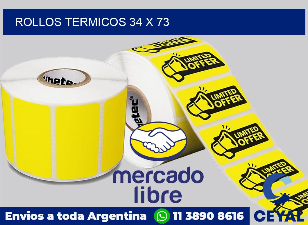 Rollos termicos 34 x 73