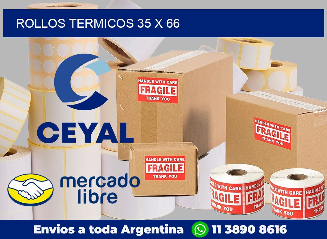 Rollos termicos 35 x 66