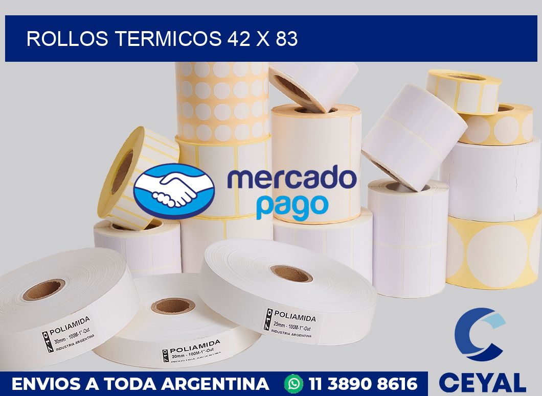 Rollos termicos 42 x 83