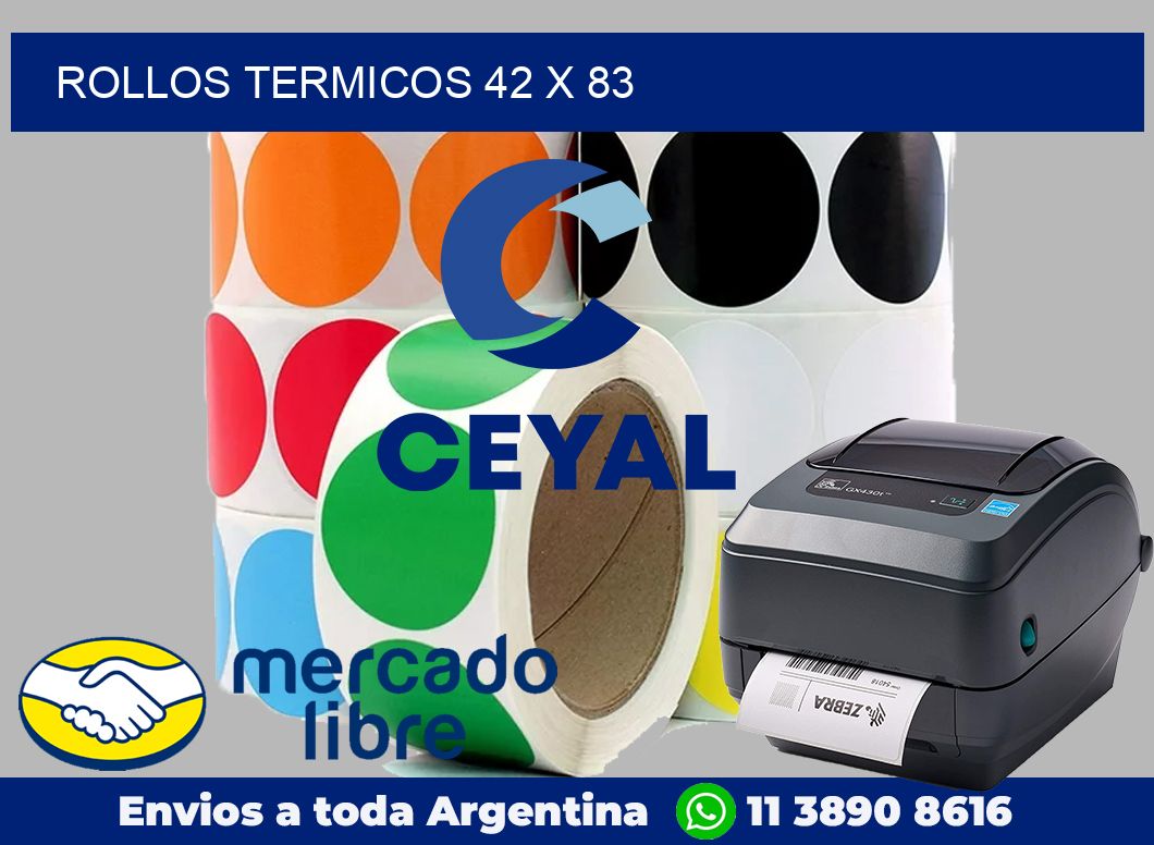Rollos termicos 42 x 83