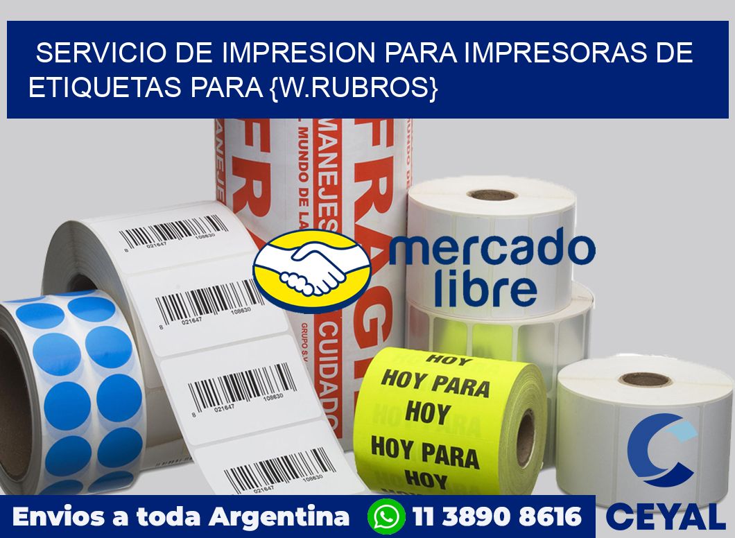 Servicio de impresion para Impresoras de etiquetas para Ropas de niños