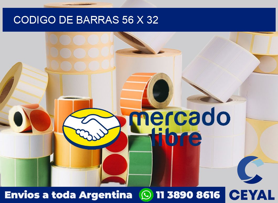 codigo de barras 56 x 32