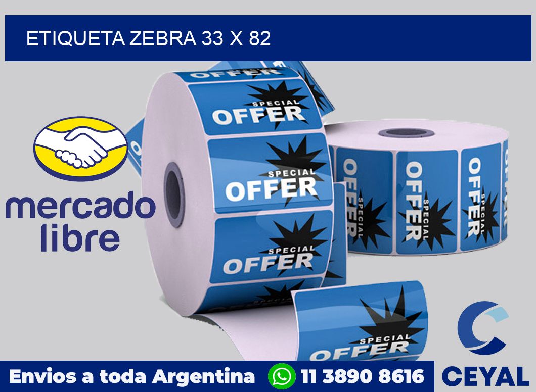 etiqueta zebra 33 x 82