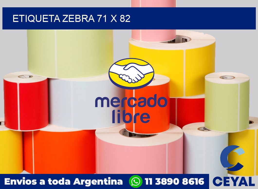 etiqueta zebra 71 x 82