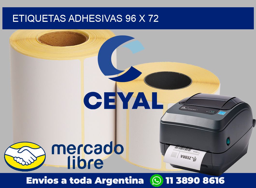 etiquetas adhesivas 96 x 72