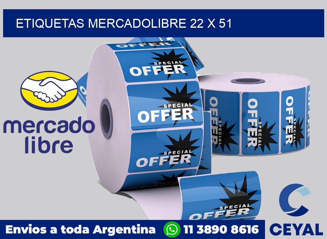 etiquetas mercadolibre 22 x 51