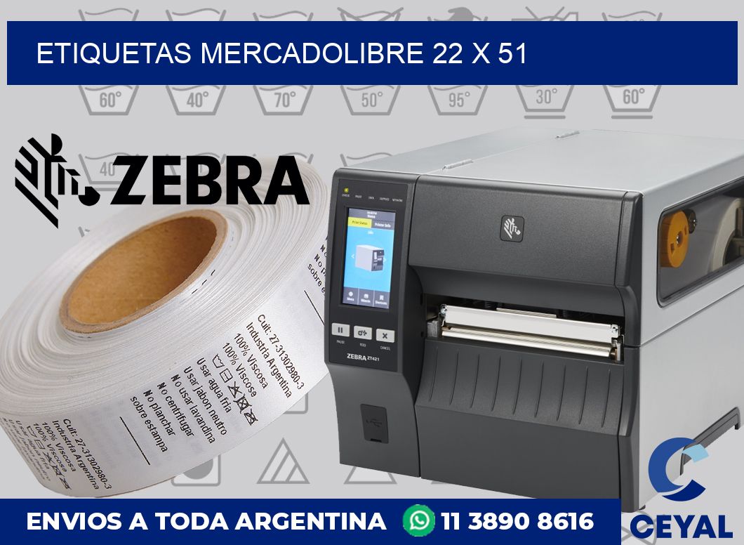 etiquetas mercadolibre 22 x 51