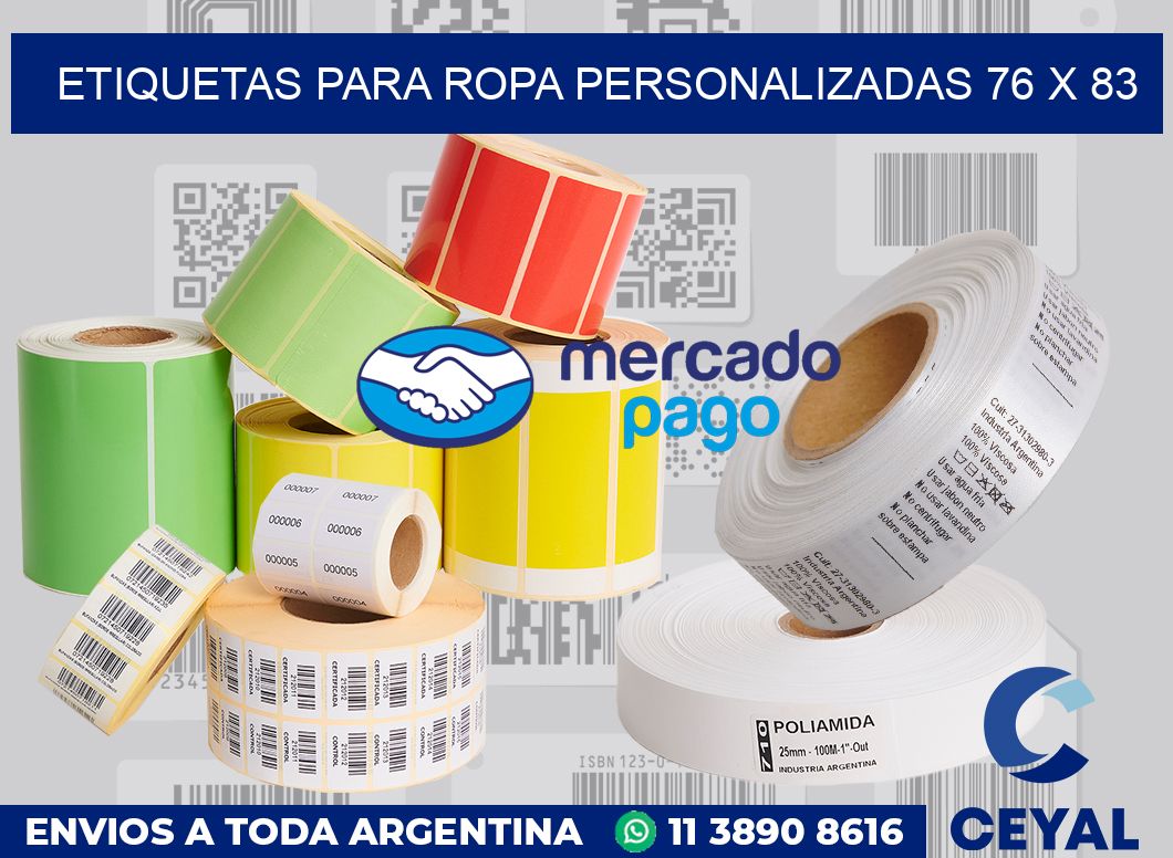 etiquetas para ropa personalizadas 76 x 83