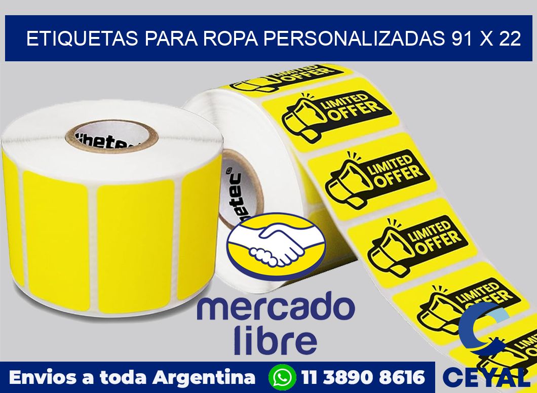etiquetas para ropa personalizadas 91 x 22