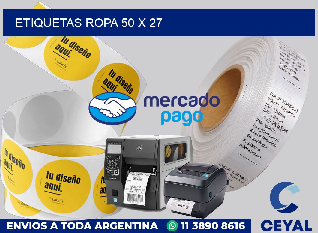 etiquetas ropa 50 x 27