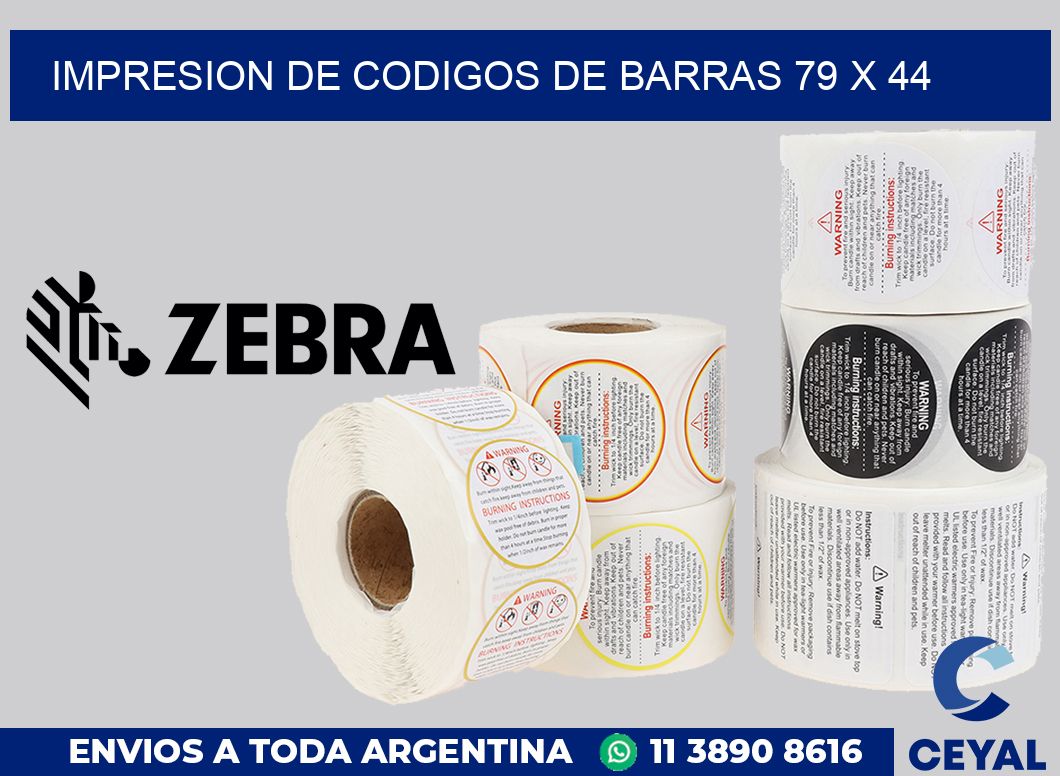 impresion de codigos de barras 79 x 44