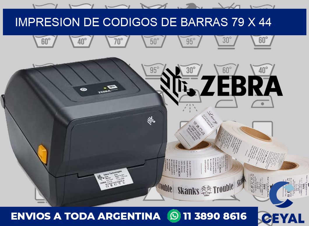 impresion de codigos de barras 79 x 44