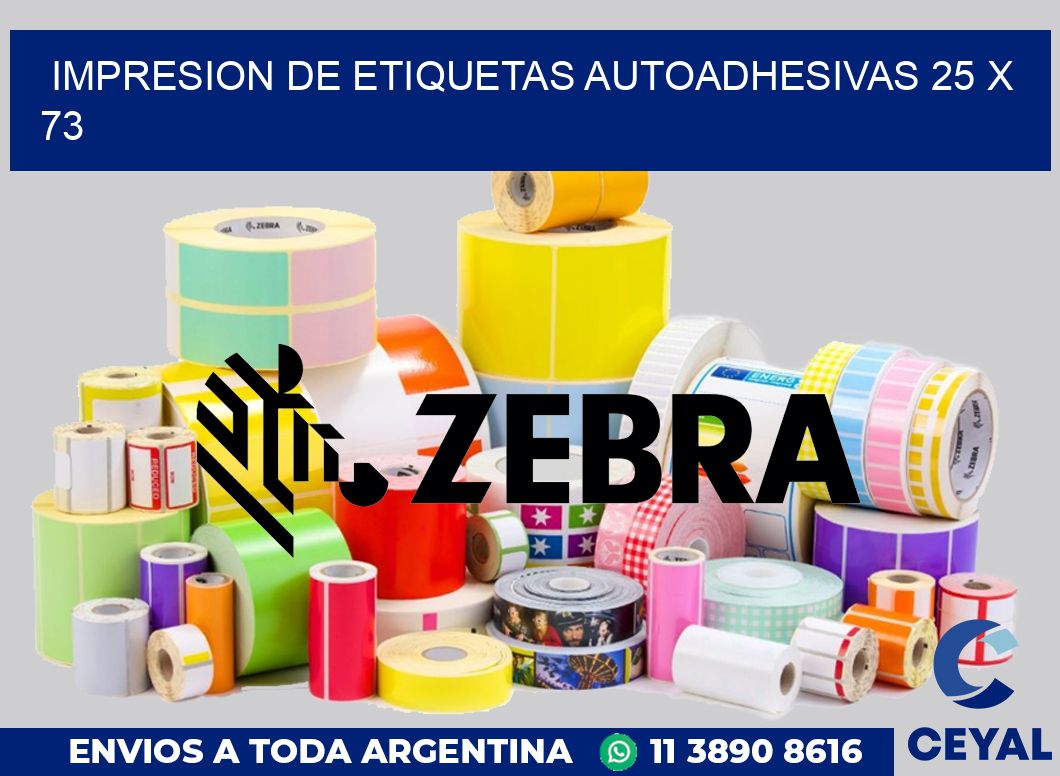 impresion de etiquetas autoadhesivas 25 x 73