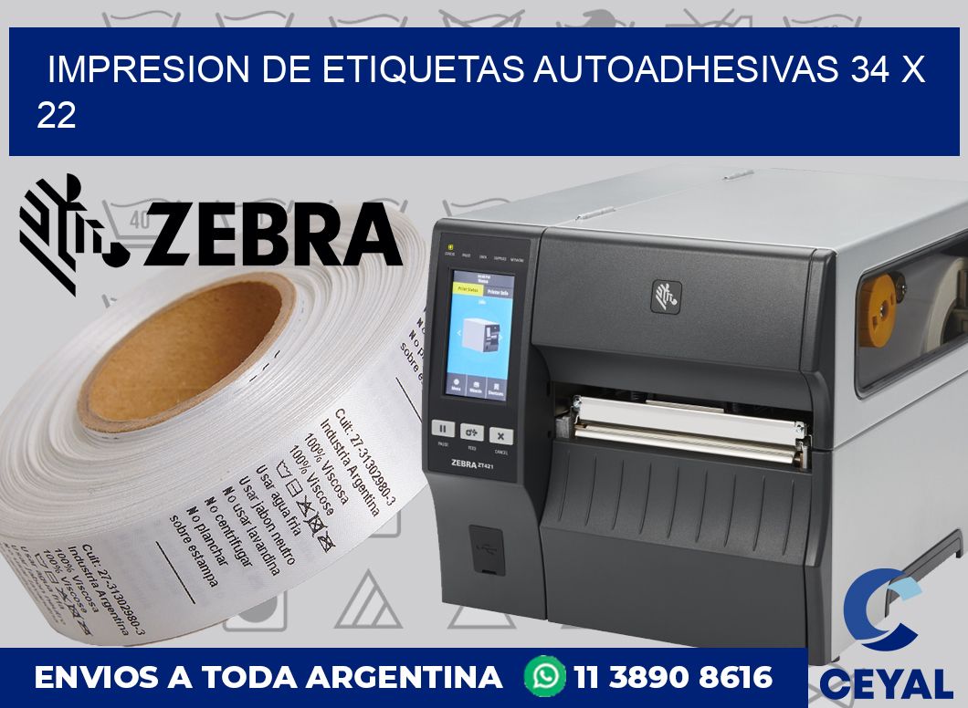 impresion de etiquetas autoadhesivas 34 x 22