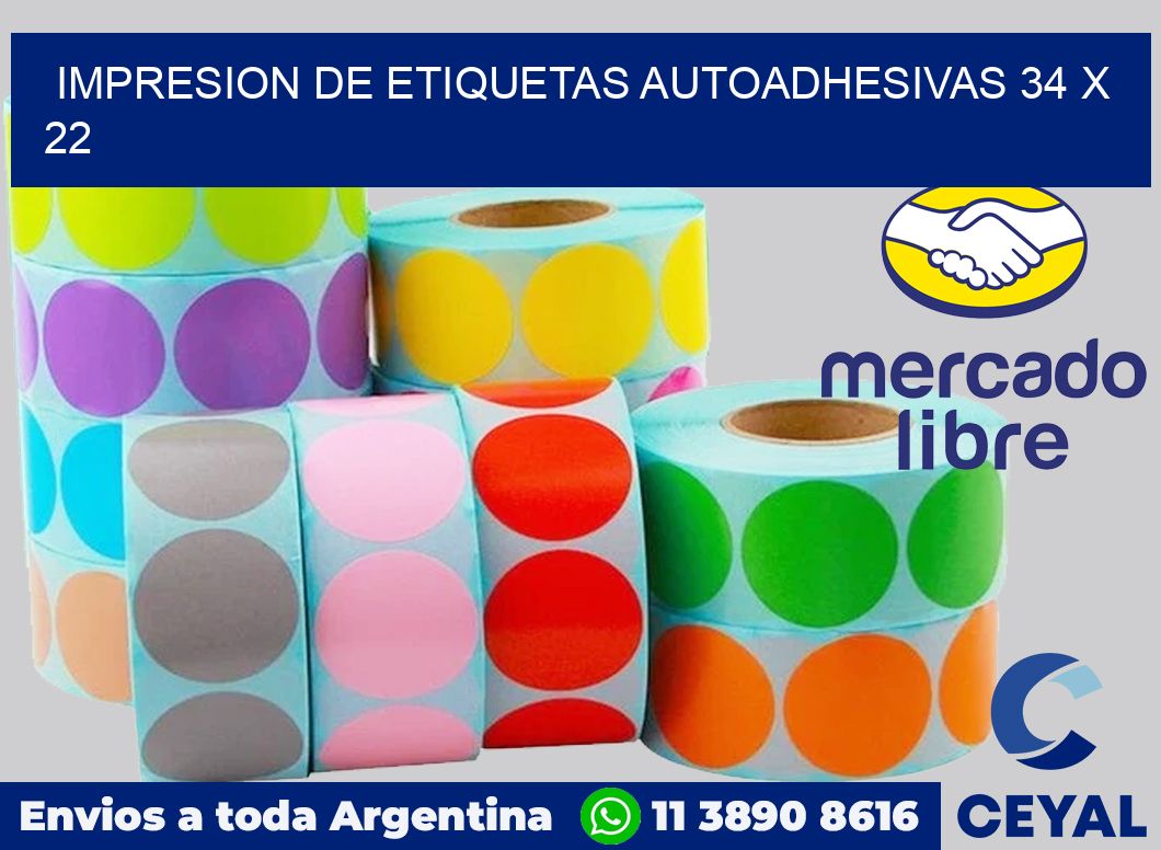 impresion de etiquetas autoadhesivas 34 x 22