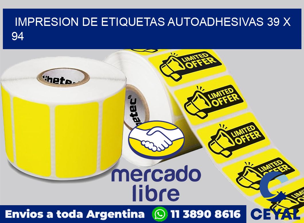 impresion de etiquetas autoadhesivas 39 x 94