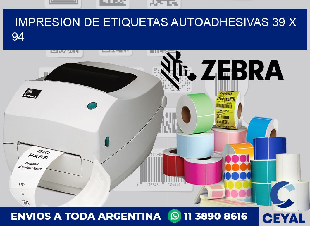 impresion de etiquetas autoadhesivas 39 x 94