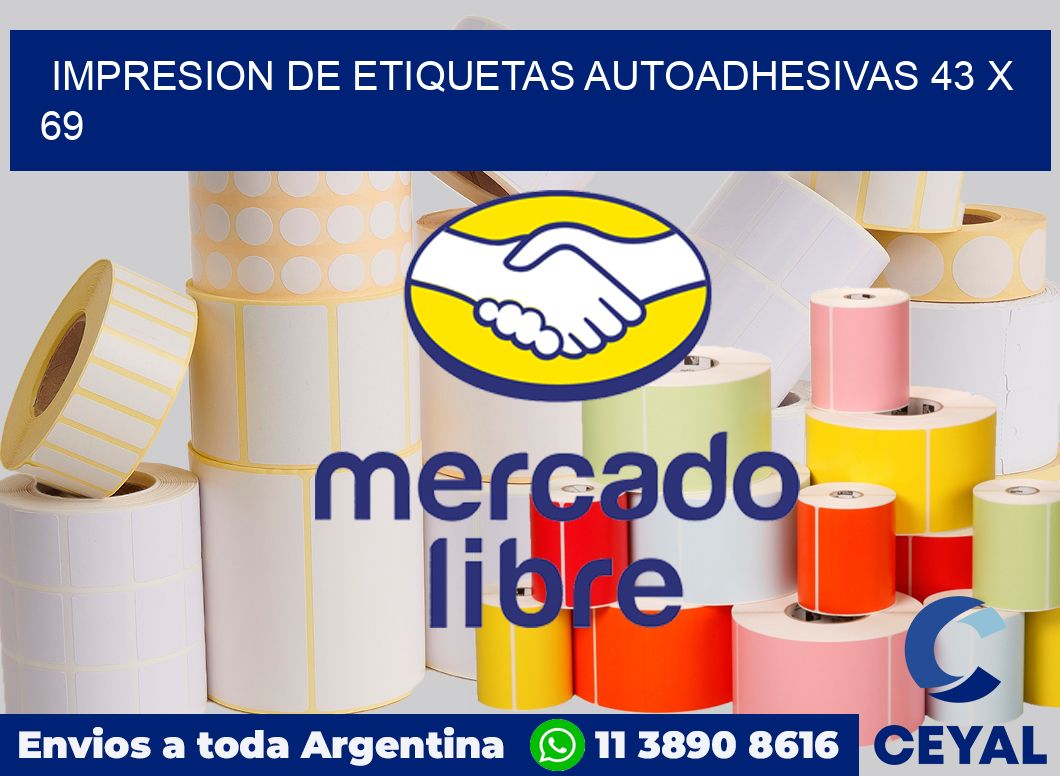 impresion de etiquetas autoadhesivas 43 x 69