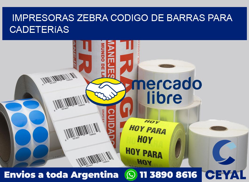 impresoras zebra codigo de barras para Cadeterías