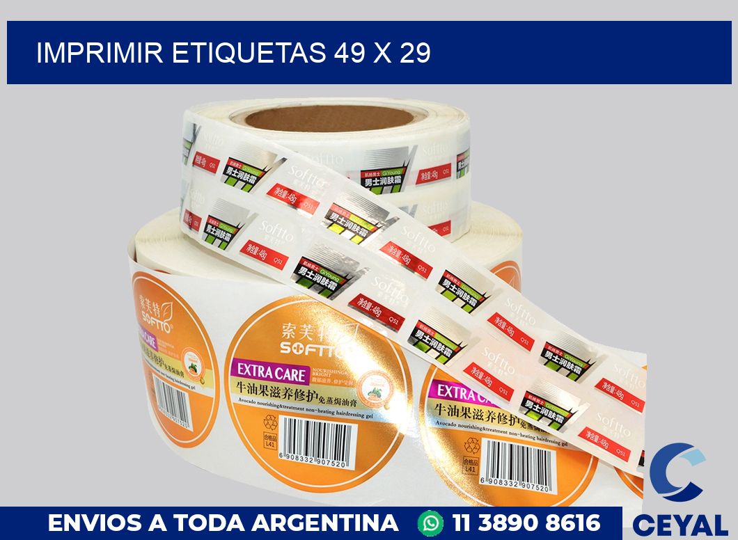 imprimir etiquetas 49 x 29