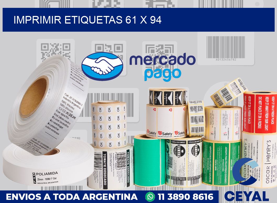imprimir etiquetas 61 x 94