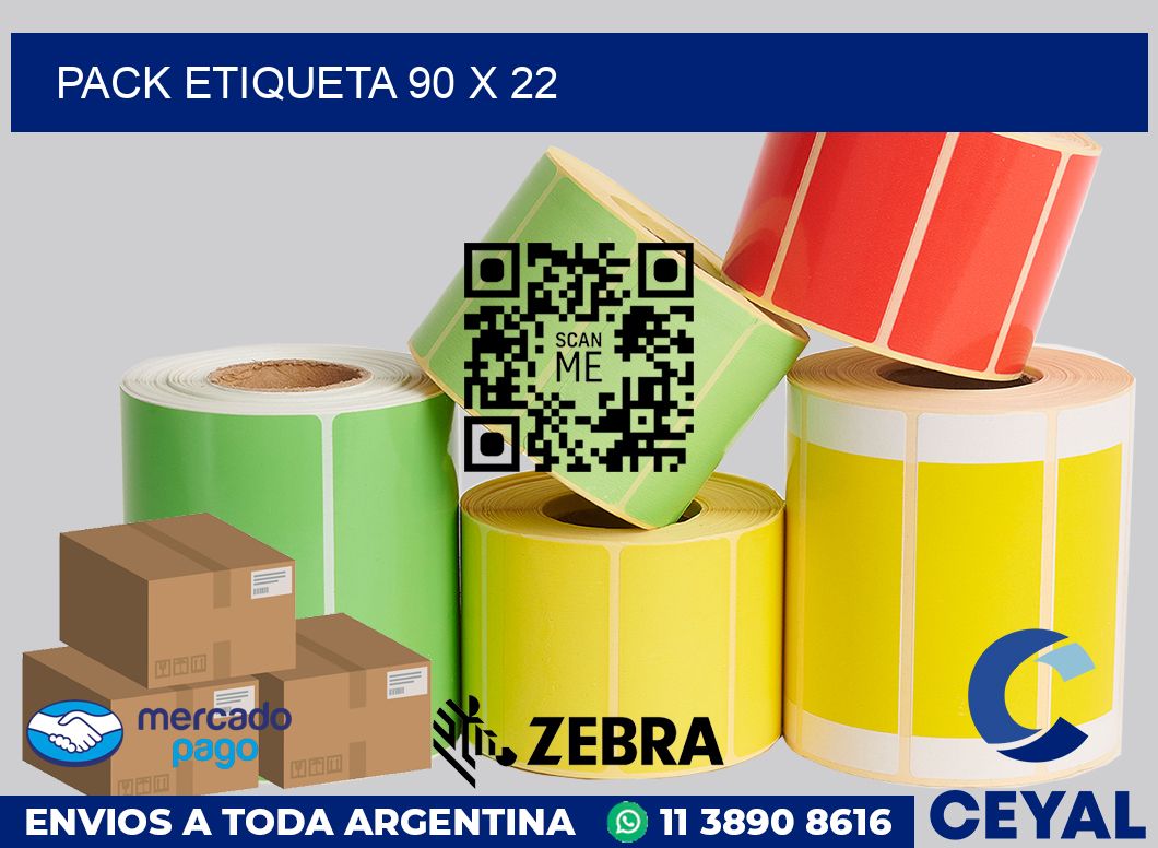 pack etiqueta 90 x 22
