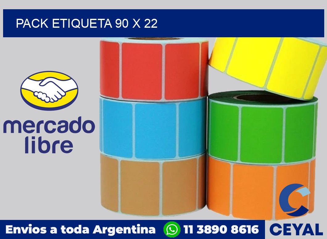 pack etiqueta 90 x 22