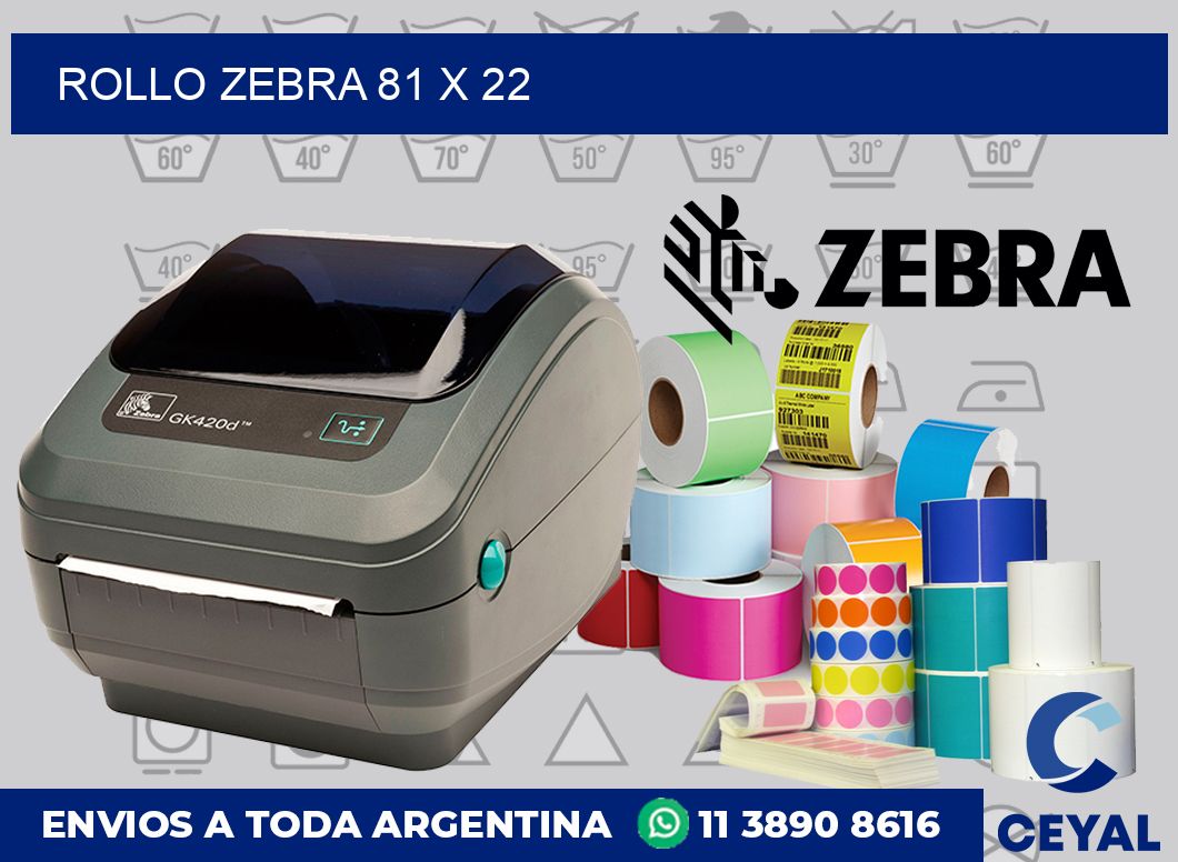 rollo zebra 81 x 22