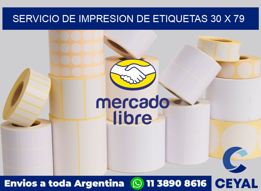 servicio de impresion de etiquetas 30 x 79
