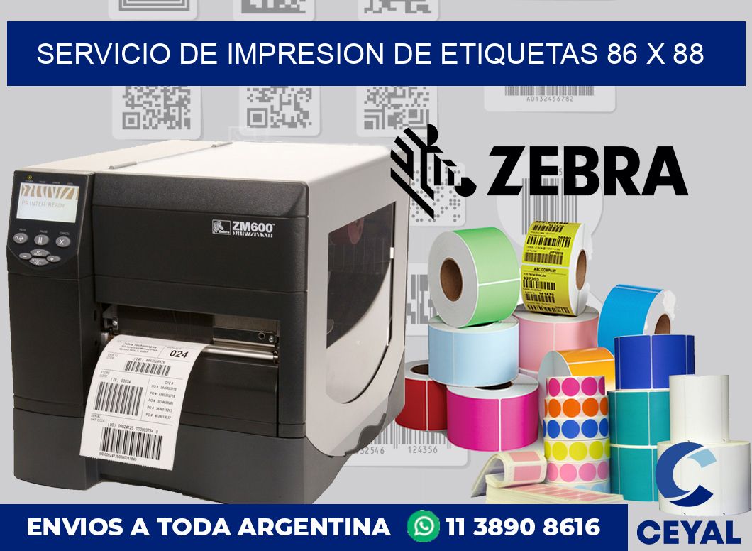 servicio de impresion de etiquetas 86 x 88