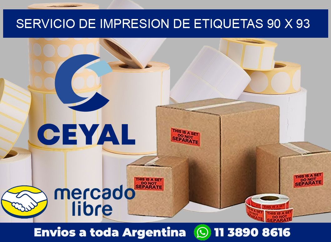 servicio de impresion de etiquetas 90 x 93