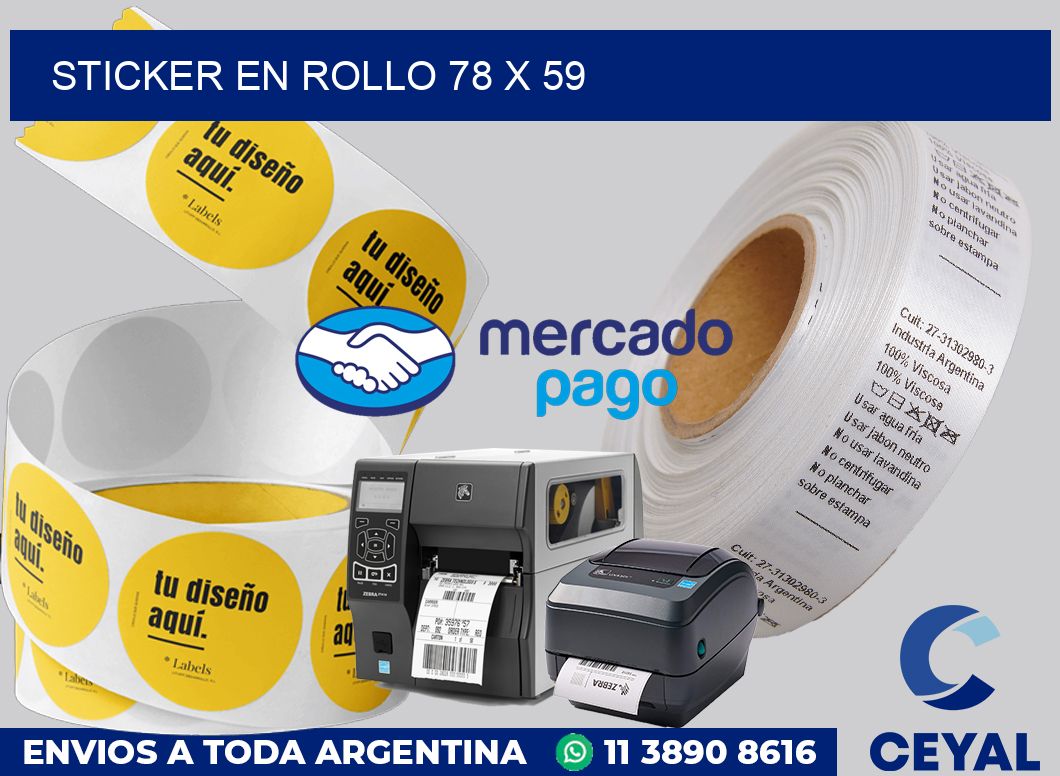 sticker en rollo 78 x 59