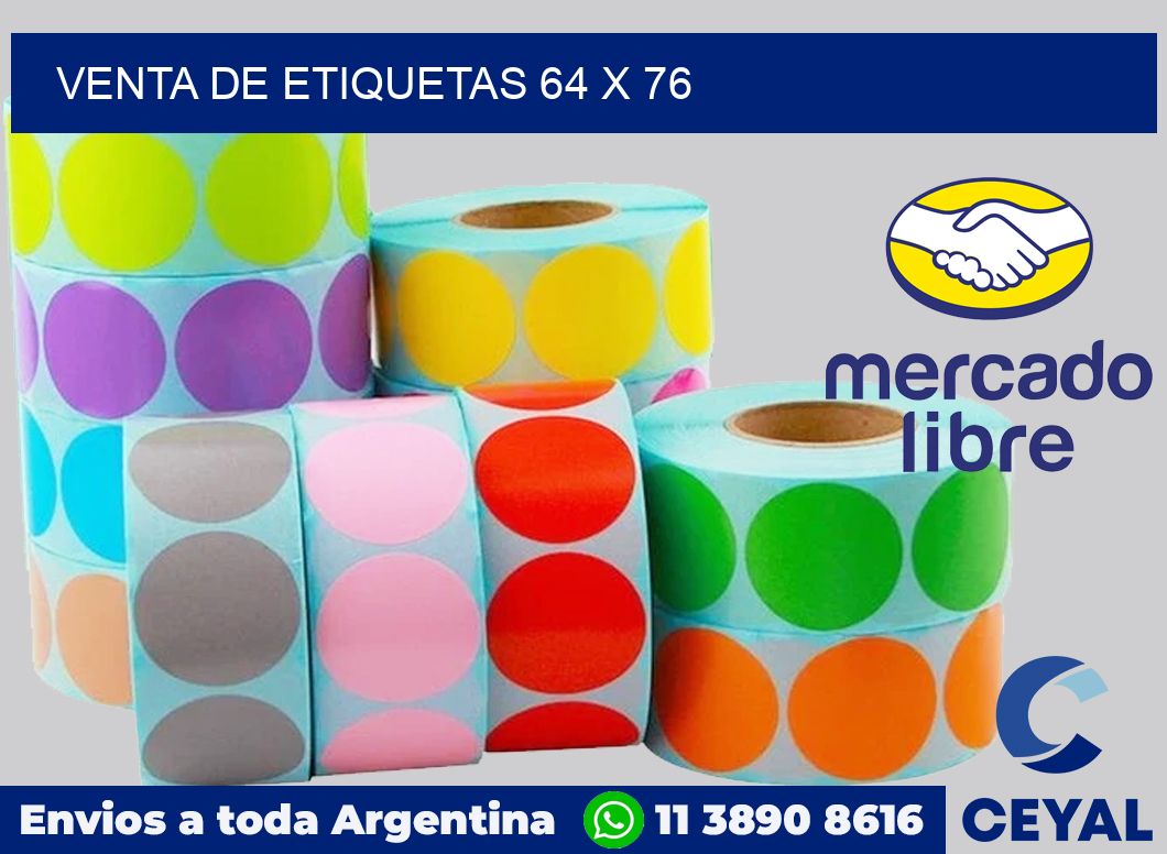 venta de etiquetas 64 x 76