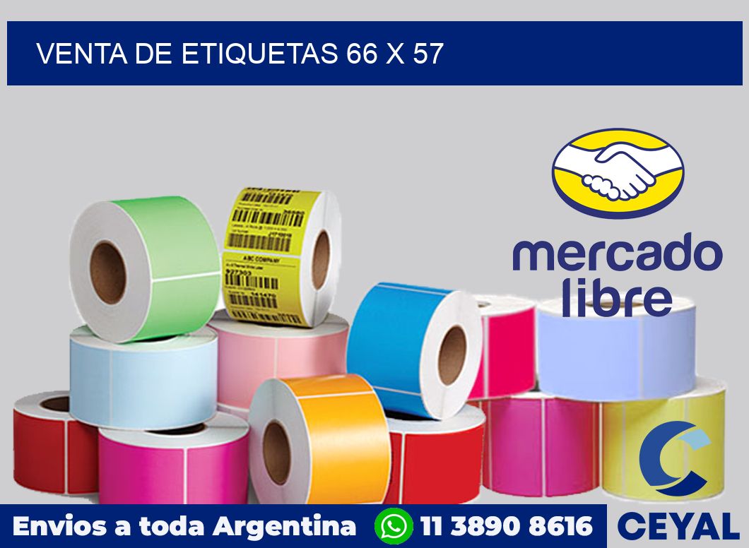 venta de etiquetas 66 x 57