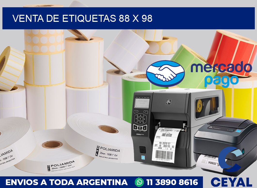 venta de etiquetas 88 x 98