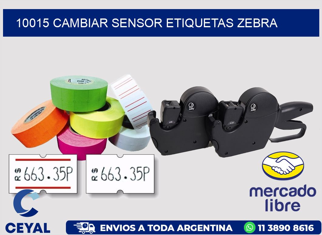 10015 CAMBIAR SENSOR ETIQUETAS ZEBRA