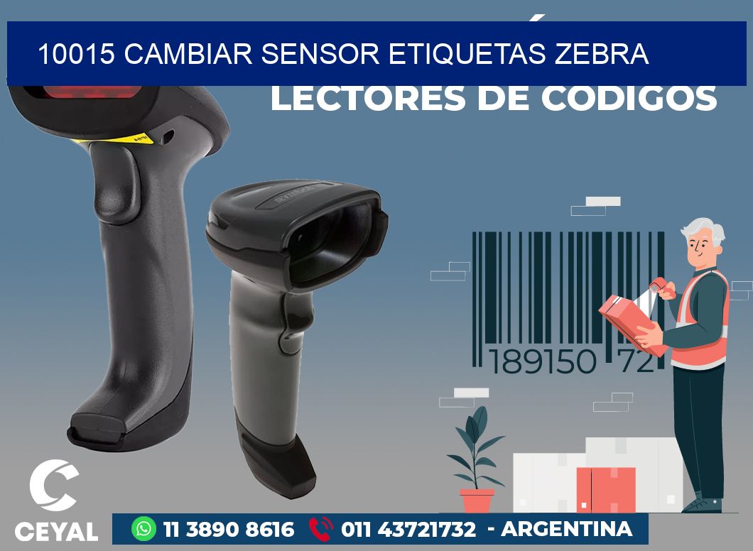 10015 CAMBIAR SENSOR ETIQUETAS ZEBRA