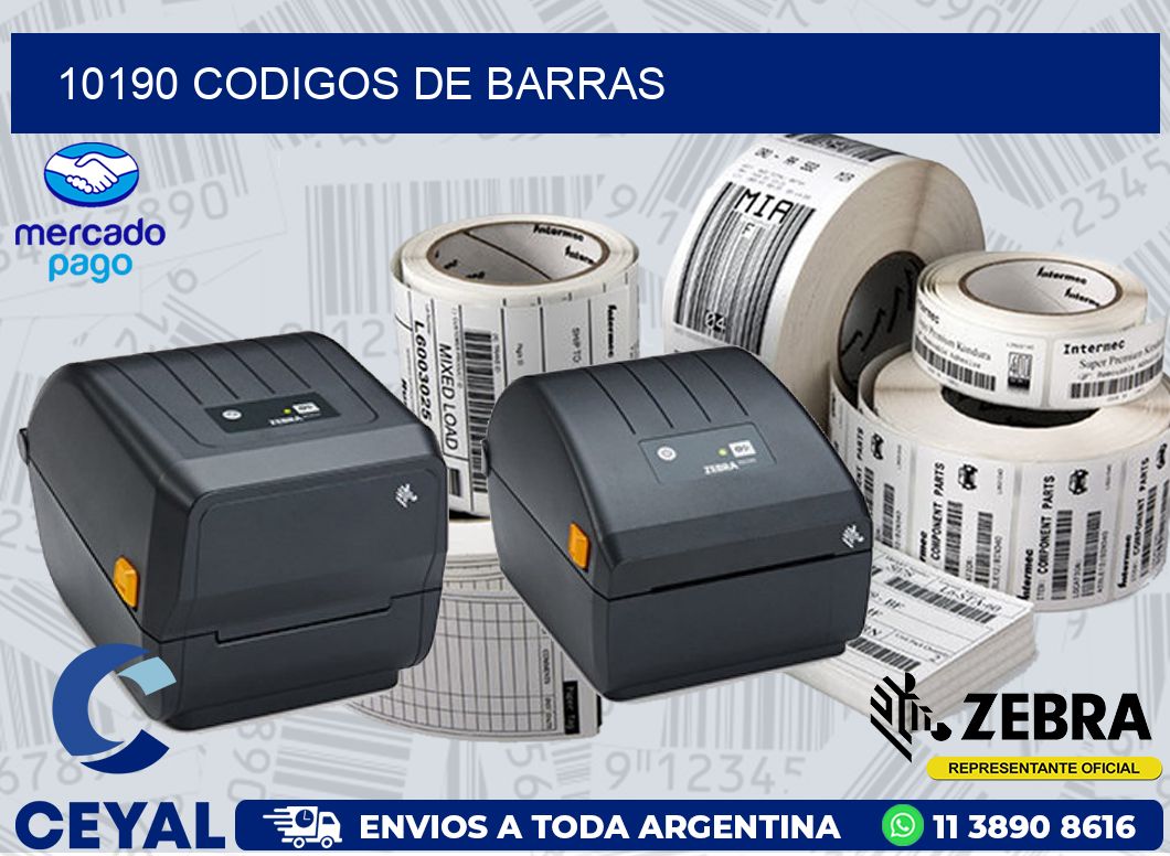 10190 CODIGOS DE BARRAS