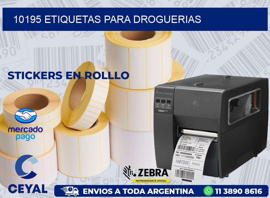 10195 ETIQUETAS PARA DROGUERIAS