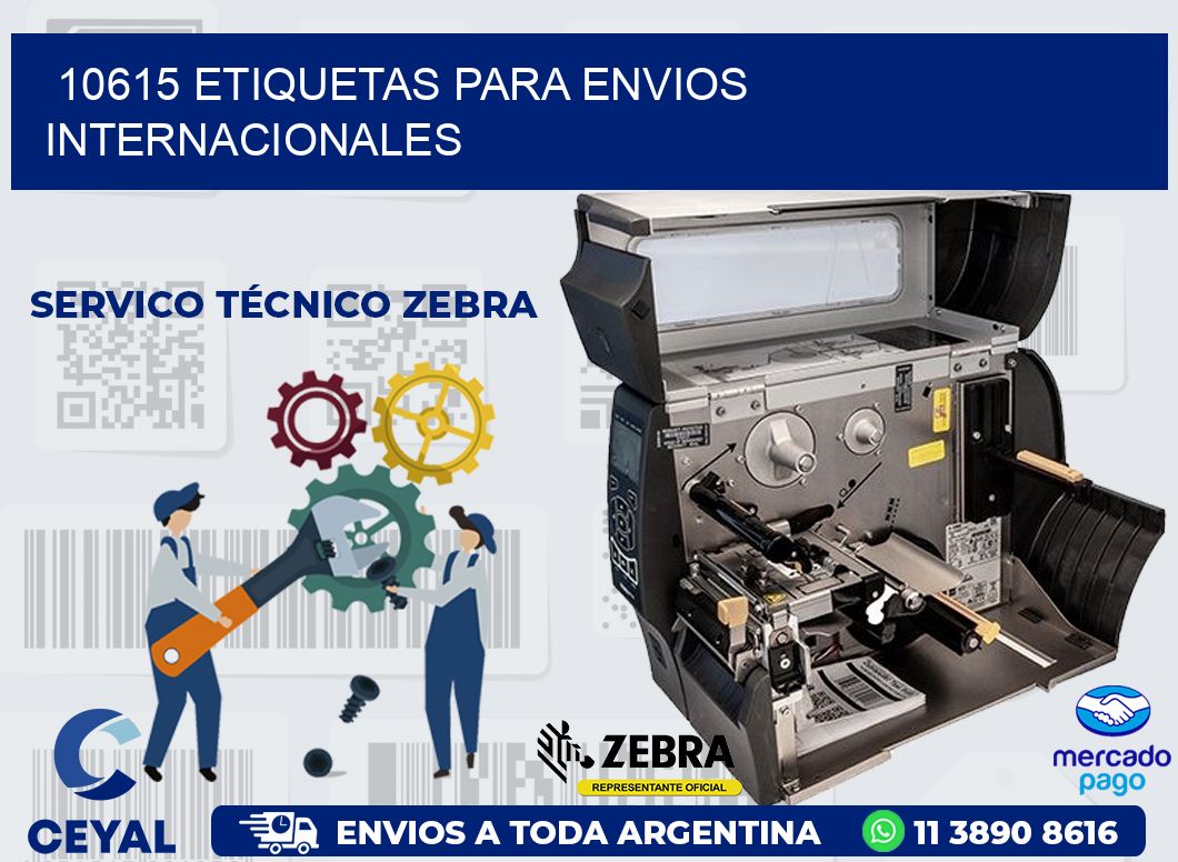 10615 ETIQUETAS PARA ENVIOS INTERNACIONALES
