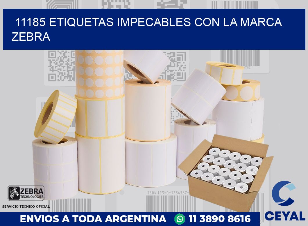 11185 ETIQUETAS IMPECABLES CON LA MARCA ZEBRA