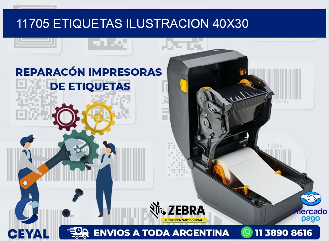 11705 ETIQUETAS ILUSTRACION 40X30