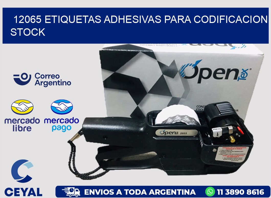 12065 ETIQUETAS ADHESIVAS PARA CODIFICACION STOCK